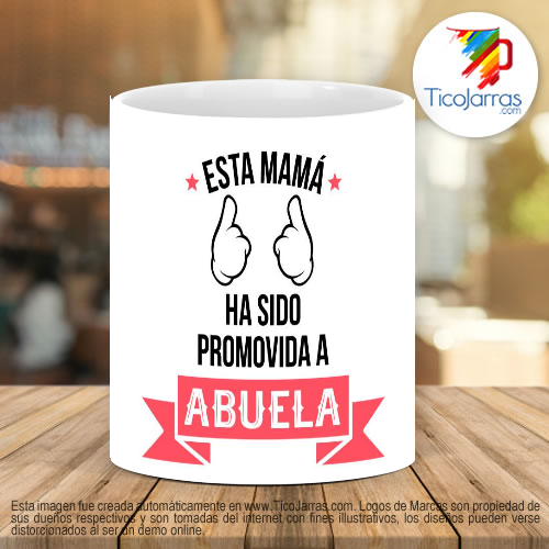 Tazas Personalizadas Esta maá ha sido promovida a Abuela