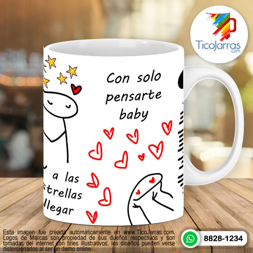 Diseños Personalizadas Que me haces señor y a las estrellas llegar con solo pensarte baby