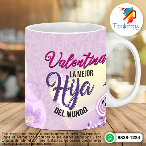 Tazas Personalizadas en Costa Rica La mejor hija del mundo, taza con nombre personalizado taza con nombre personalizado