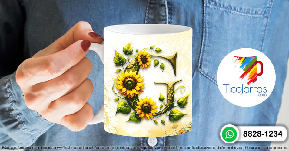 Artículos Personalizados Mamá Feliz Día, Tazas con Nombre incial G