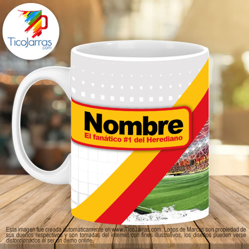 Jarras Personalizadas Taza del Herediano con Nombre personalizado