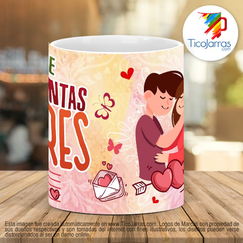 Tazas Personalizadas Me encantas asi tal como eres