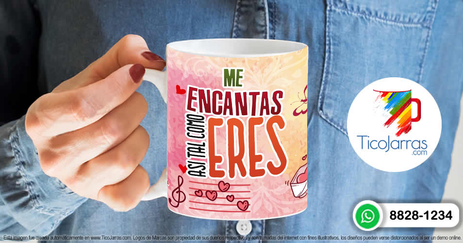 Tazas Personalizadas en Costa Rica Me encantas asi tal como eres