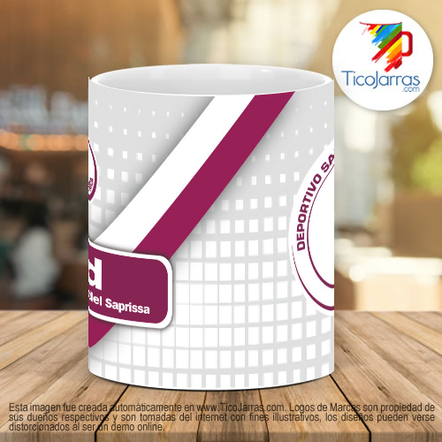 Tazas Personalizadas Taza de Saprissa personalizada con nombre