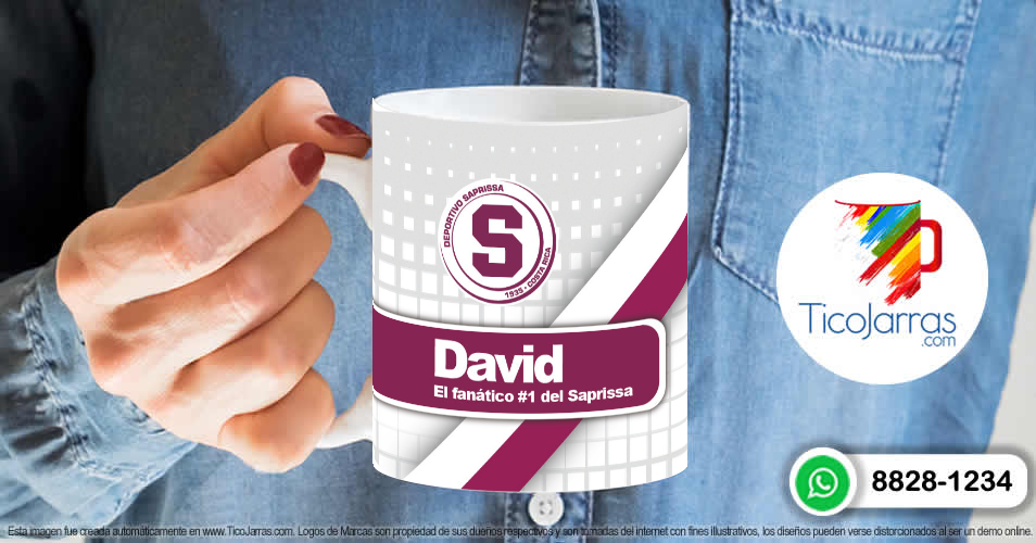 Artículos Personalizados Taza de Saprissa personalizada con nombre