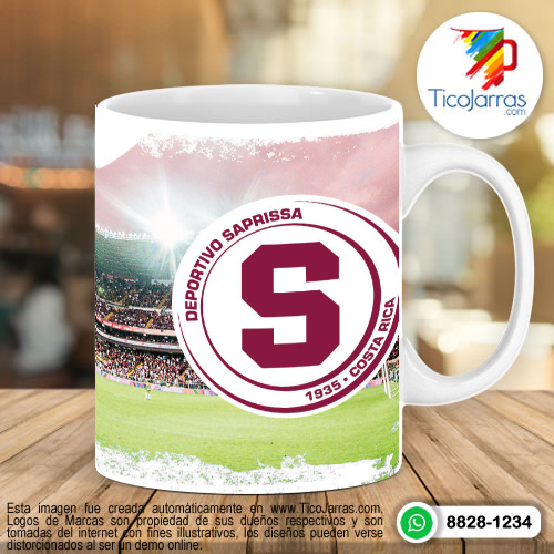 Taza de Saprissa personalizada