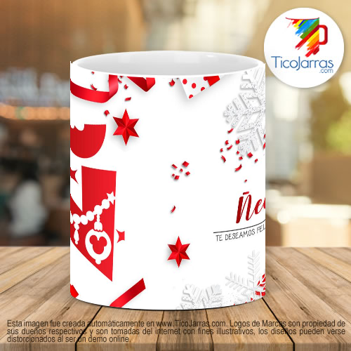 Tazas Personalizadas Taza Navideña con letra Ñ