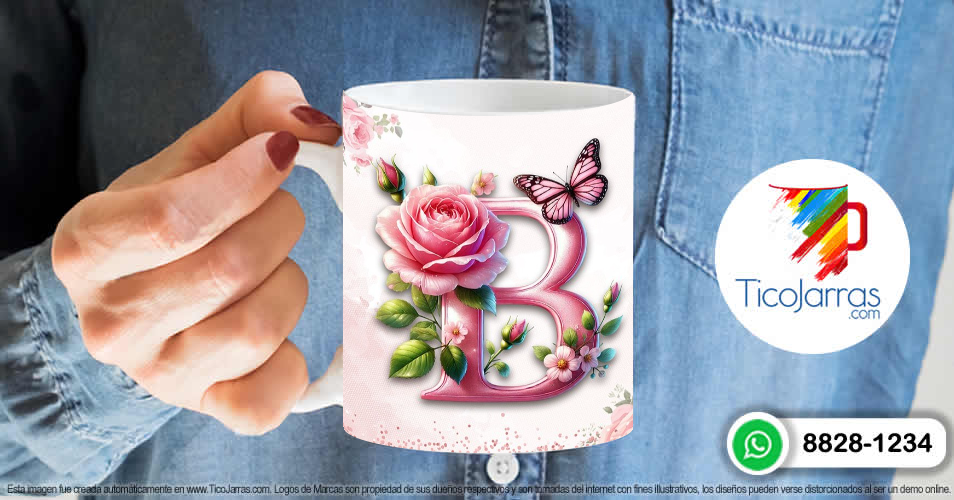 Artículos Personalizados Te amo Mamá, Feliz Día Letra B