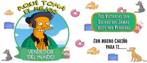 Aquí toman los Simpsons - Vendedor