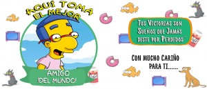 Aquí toman los Simpsoms - Amigo