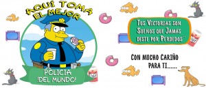 Aquí toman los Simpsons - Policia 1