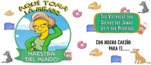 Aquí toman los Simpsons - Maestra 1