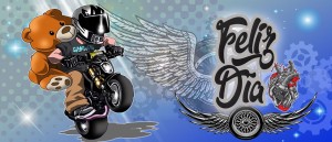 Biker Bear Feliz Día