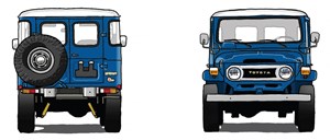 Toyota Classic LAnd Cruiser Azul