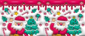 Santa y arbol de navidad