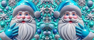 Santa Claus Efecto inflado