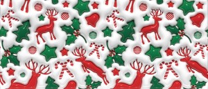 Renos y bastones navideños