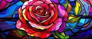 Rosa grande Vitral