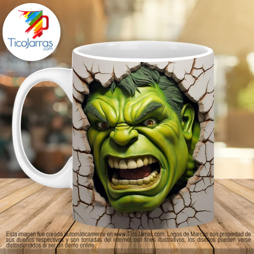 Jarras Personalizadas Hulk 3D