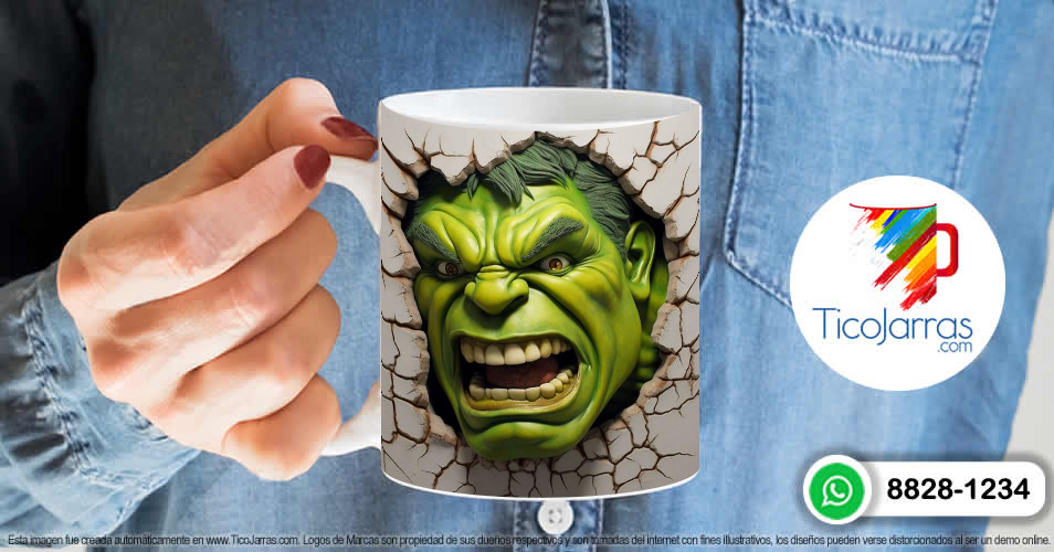 Artículos Personalizados Hulk 3D