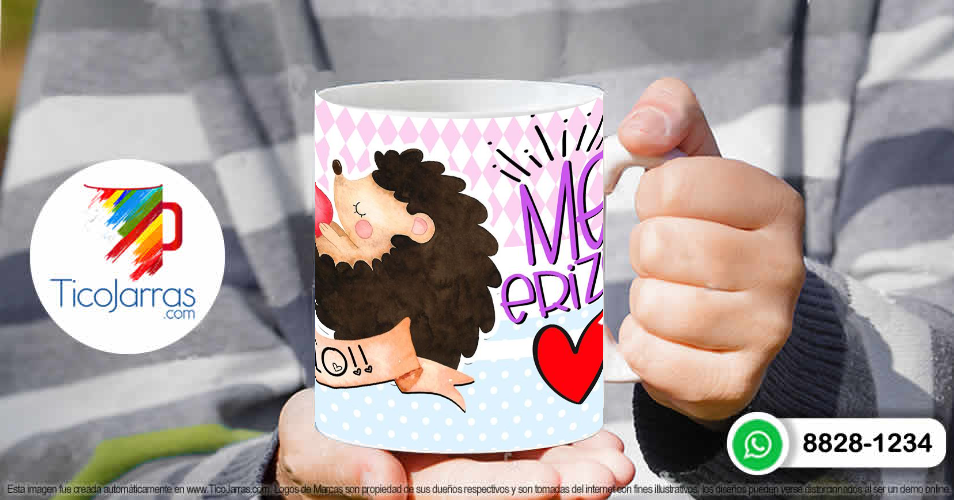Tazas Personalizadas en Costa Rica Cuando me miras me erizo