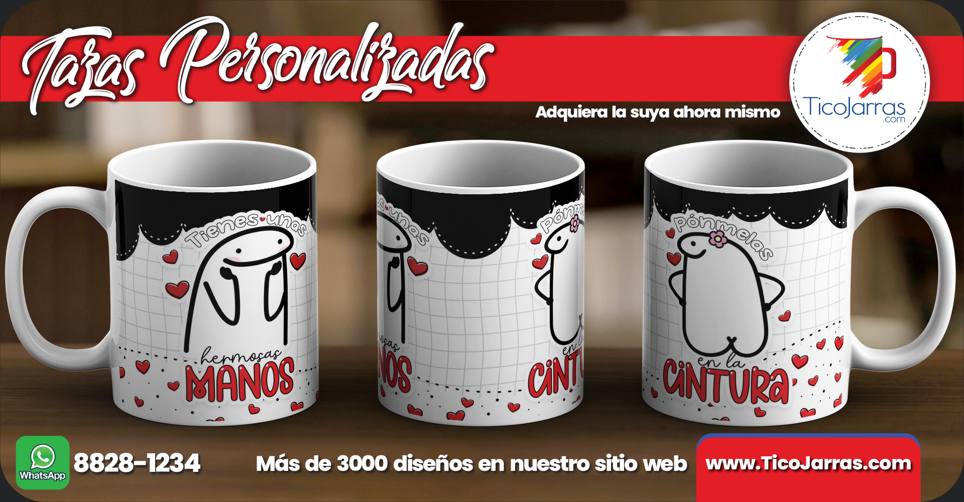 Tazas Personalizadas Tienes unas hermosas manos, pónmelas en la cintura