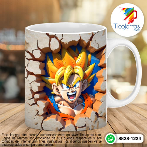 Diseños Personalizadas Goku 3D