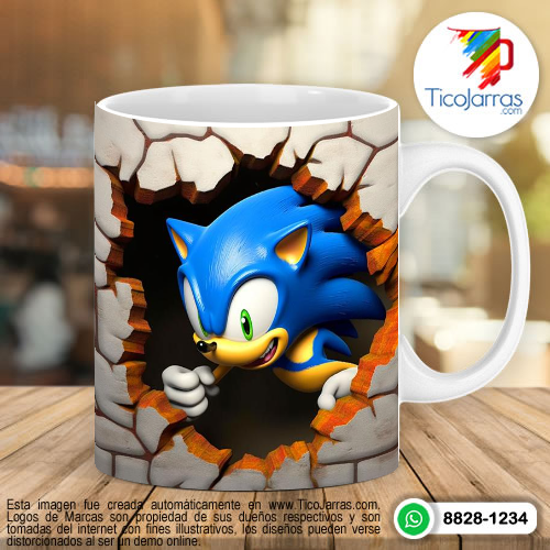 Diseños Personalizadas Sonic 3D