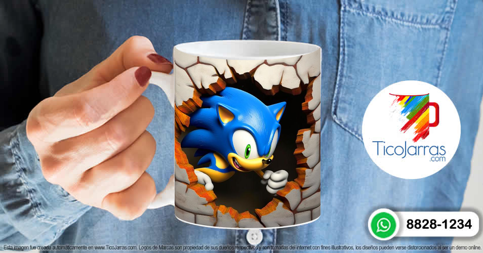 Artículos Personalizados Sonic 3D