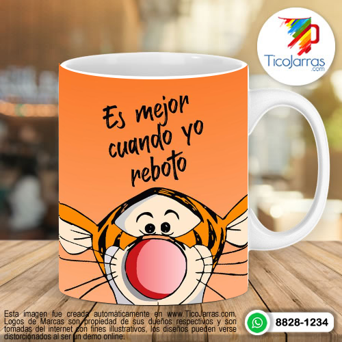 Diseños Personalizadas Tigger Es mejor cuando yo reboto