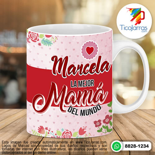 Tazas Personalizadas en Costa Rica La mejor mamá del mundo, taza con nombre personalizado