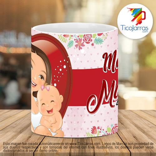 Tazas Personalizadas La mejor mamá del mundo, taza con nombre personalizado