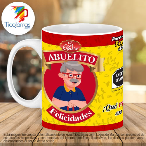 Tazas Personalizadas en Costa Rica Abuelito, taza con foto