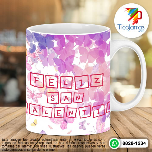 Tazas Personalizadas en Costa Rica Feliz San Valentín