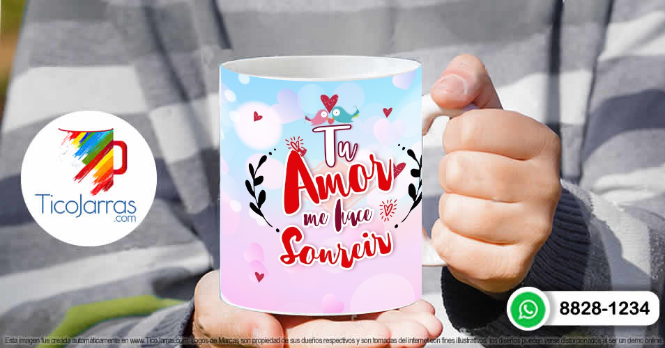 Tazas Personalizadas en Costa Rica Tu amor me hace sonreir