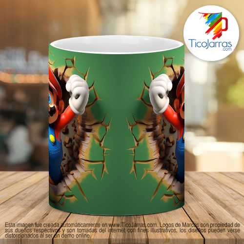 Tazas Personalizadas Mario Bros 3D