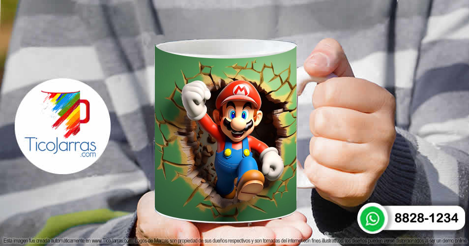 Tazas Personalizadas en Costa Rica Mario Bros 3D