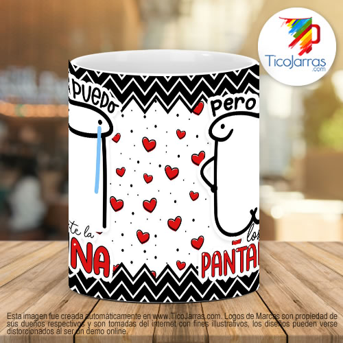 Tazas Personalizadas No puedo bajarte la Luna pero si los Pantalones