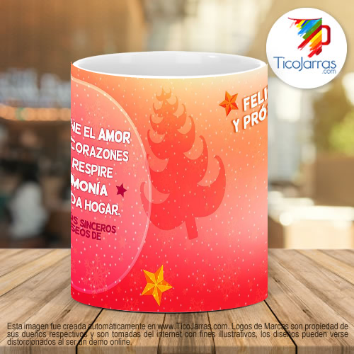 Tazas Personalizadas Feliz navidad y próspero año nuevo