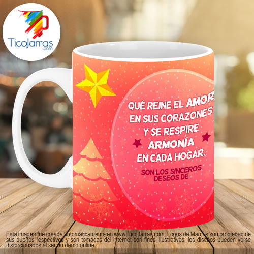 Tazas Personalizadas en Costa Rica Feliz navidad y próspero año nuevo