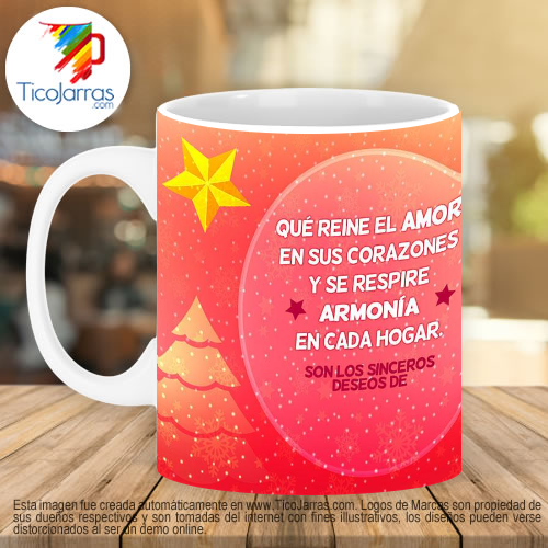 Jarras Personalizadas Feliz navidad y próspero año nuevo