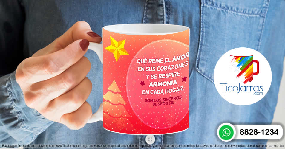 Tazas Personalizadas en Costa Rica Feliz navidad y próspero año nuevo