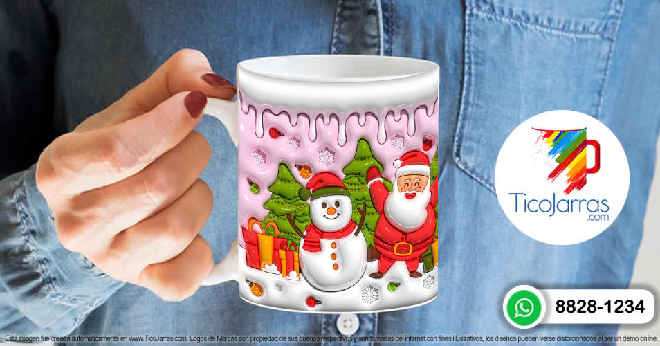 Artículos Personalizados Santa y muñeco de nieve