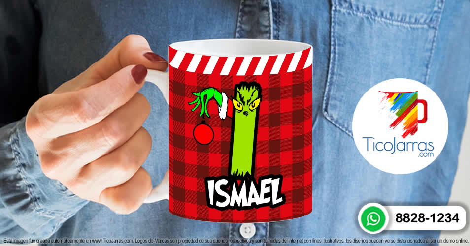 Grinch con Nombre con I - TicoJarras