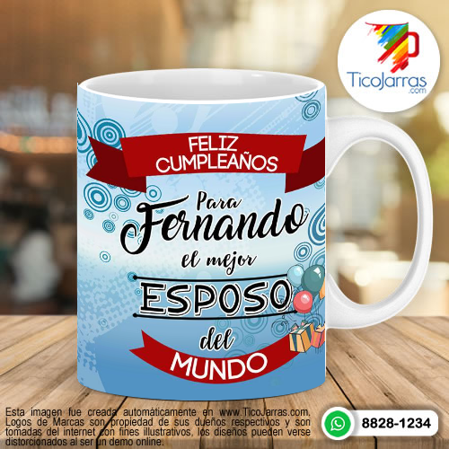Diseños Personalizadas Feliz Cumpleaños, Para el Mejor Esposo