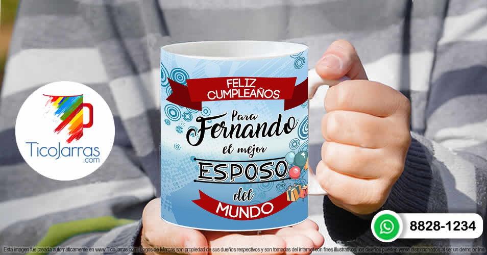 Tazas Personalizadas en Costa Rica Feliz Cumpleaños, Para el Mejor Esposo