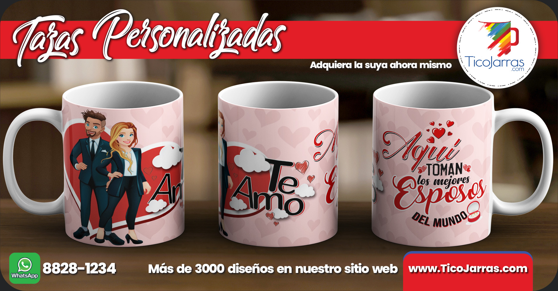 Tazas Personalizadas Aquí toman los mejores esposos del mundo