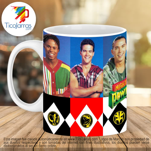 Jarras Personalizadas Power Rangers