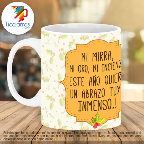 Jarras Personalizadas Este año quiero un abrazo tuyo inmenso