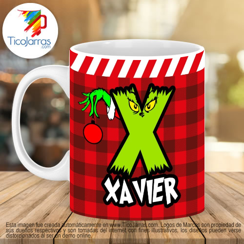 Grinch para nombre con X